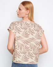 Load image into Gallery viewer, Charlie B Printed linen Front Tie Blouse C4271/ 787A
