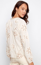 Load image into Gallery viewer, Charlie B Textured Cotton Raglan Sleeve Blouse. C4570DR/ 559C
