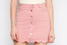 Load image into Gallery viewer, Charlie B Scalloped Hem, Button Front  C7079R/ 618A
