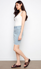 Load image into Gallery viewer, Charlie B Stretch Denim Skort. C7042TT/431A
