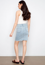 Load image into Gallery viewer, Charlie B Stretch Denim Skort. C7042TT/431A
