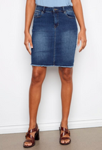 Load image into Gallery viewer, Charlie B Stretch Denim Skort. C7042TT/431A
