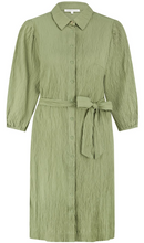Load image into Gallery viewer, Tramontana Creased Belted Dress  C3019501
