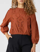 Load image into Gallery viewer, Black Tape Lace Detailed Blouse. 2723736T
