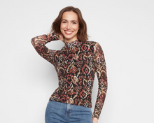 Load image into Gallery viewer, Charlie B L/S Mock Neck Top
