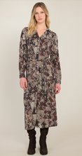 Load image into Gallery viewer, Black Tape Belted Shirt Dress 2822502T
