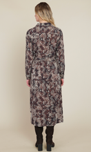 Load image into Gallery viewer, Black Tape Belted Shirt Dress 2822502T
