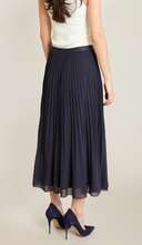Load image into Gallery viewer, Black Tape Navy Midi Skirt 2822705
