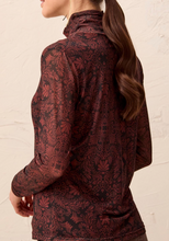 Load image into Gallery viewer, Tribal Mesh Turtle Neck Top. 56210-2401
