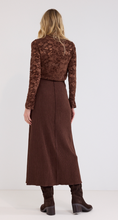 Load image into Gallery viewer, Tramontana Knit Maxi Skirt C4921201. (Brown)
