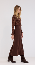 Load image into Gallery viewer, Tramontana Knit Maxi Skirt C4921201. (Brown)

