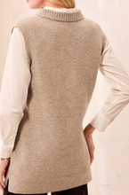 Load image into Gallery viewer, Tribal Sleeveless Sweater w/ Pockets. 32490/3590
