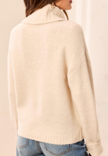 Load image into Gallery viewer, Tribal T-Neck Bow Detail Sweater. 63120/5131
