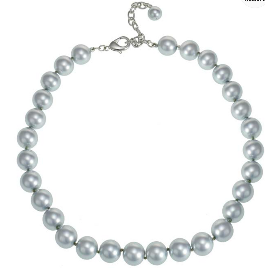Merx Grey Pearl Necklace