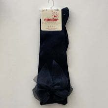 Load image into Gallery viewer, Condor Knee High Socks w/ tulle bow
